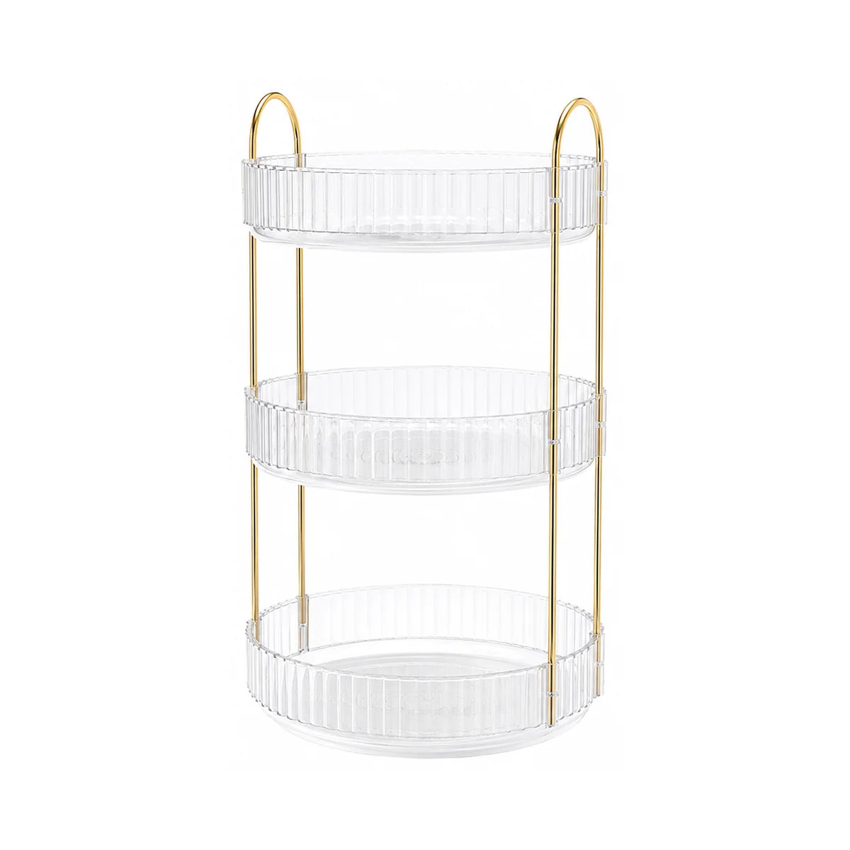 3 Tier Rotating Makeup Organizer 360 Cosmetic Storage Rack