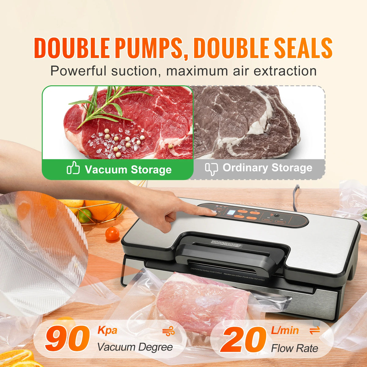 SucceBuy Household Food Vacuum Sealer Packaging Machine