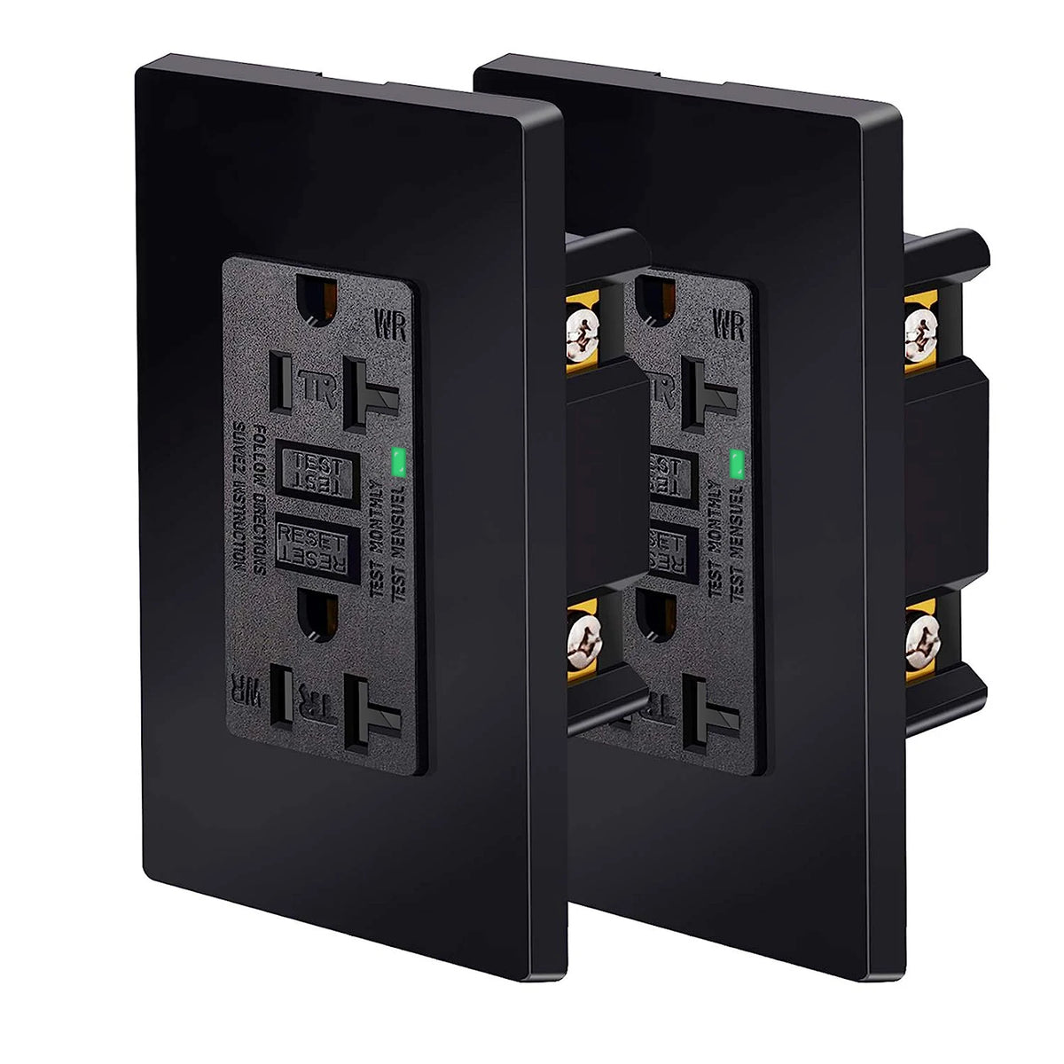 GFCI Outlet 20 Amp Tamper Resistant Receptacle LED Indicator
