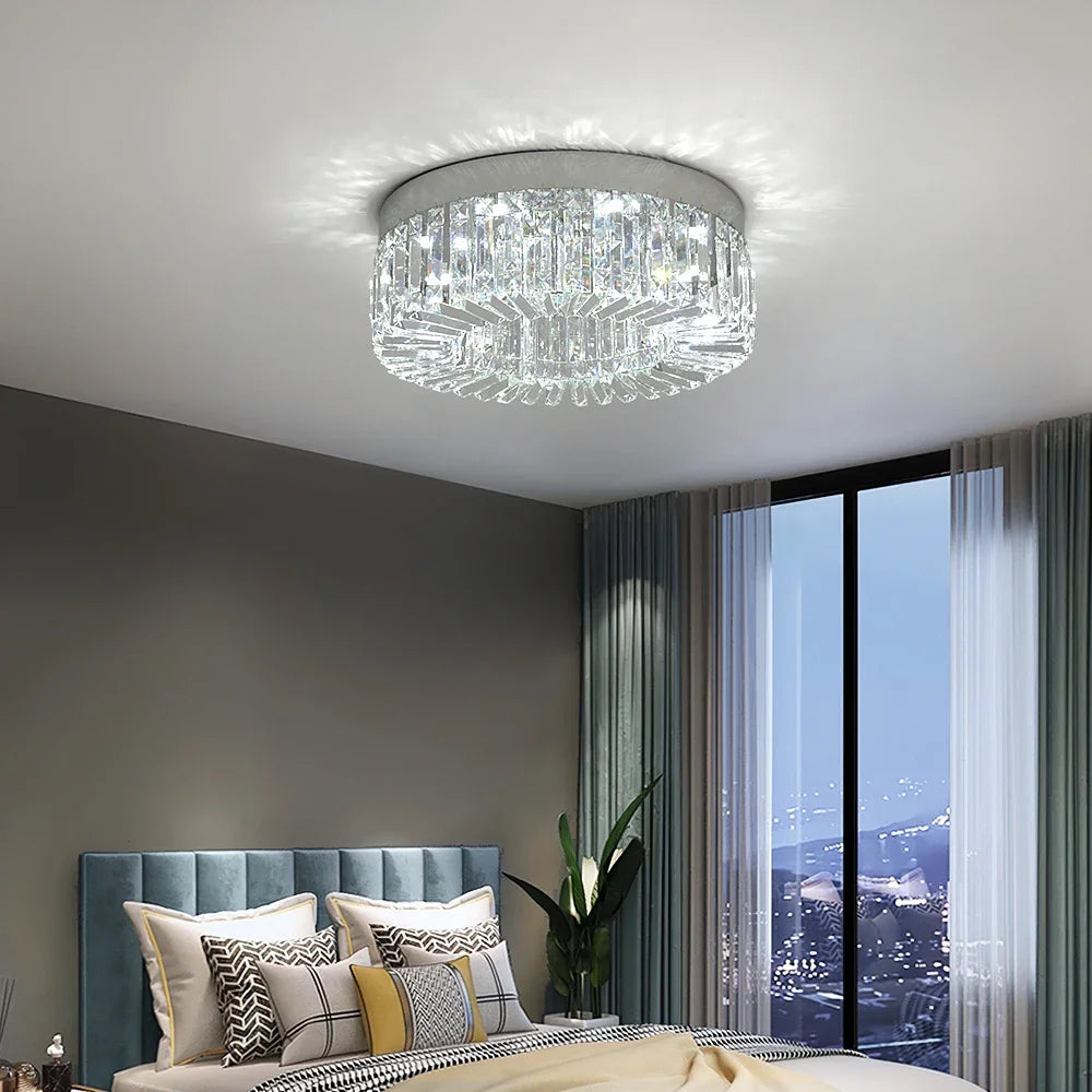 VETRULUS Crystal LED Ceiling Chandelier Light Fixture