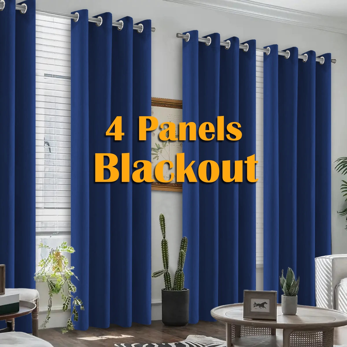 Thermal Insulated Blackout Grommet Curtains For Home