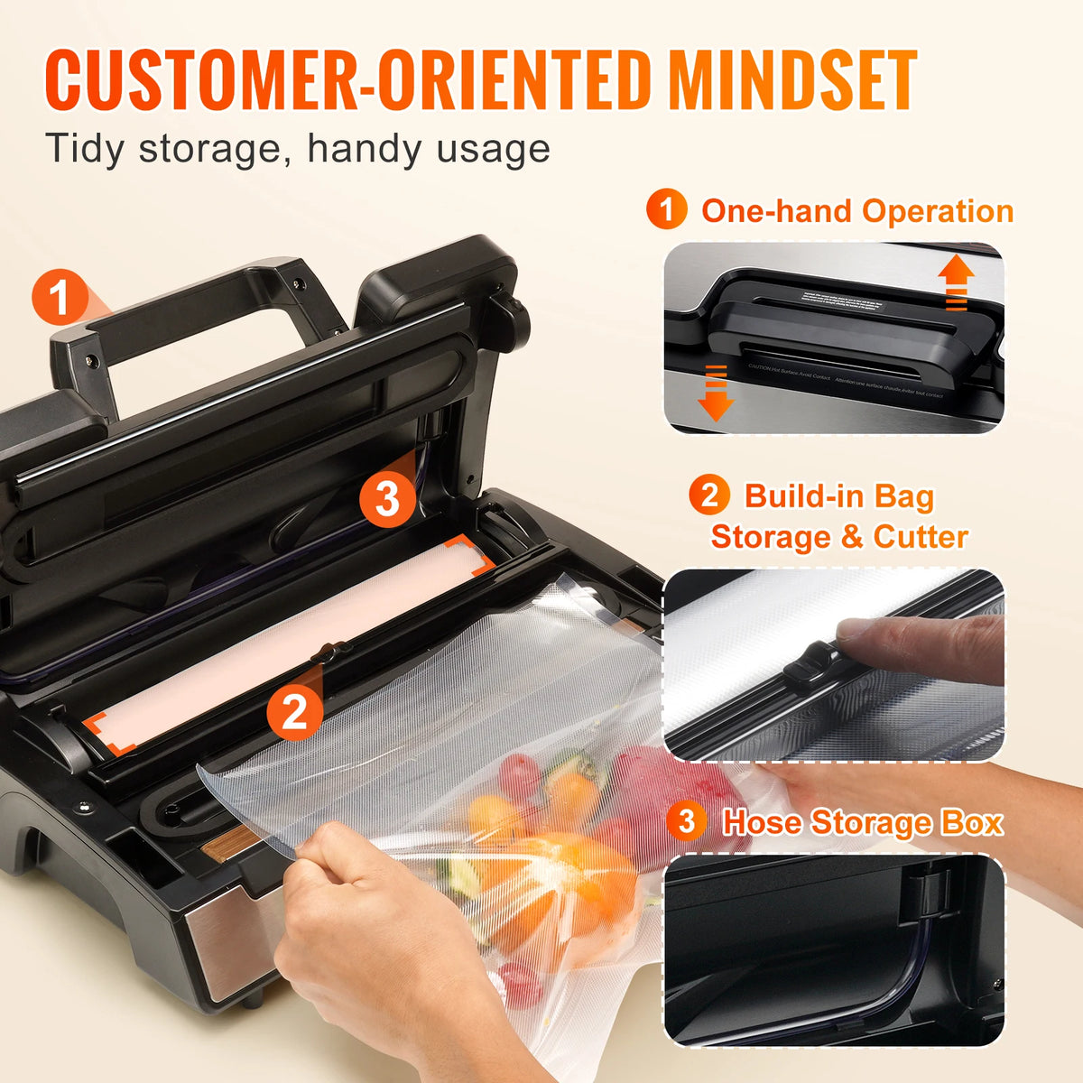 SucceBuy Household Food Vacuum Sealer Packaging Machine