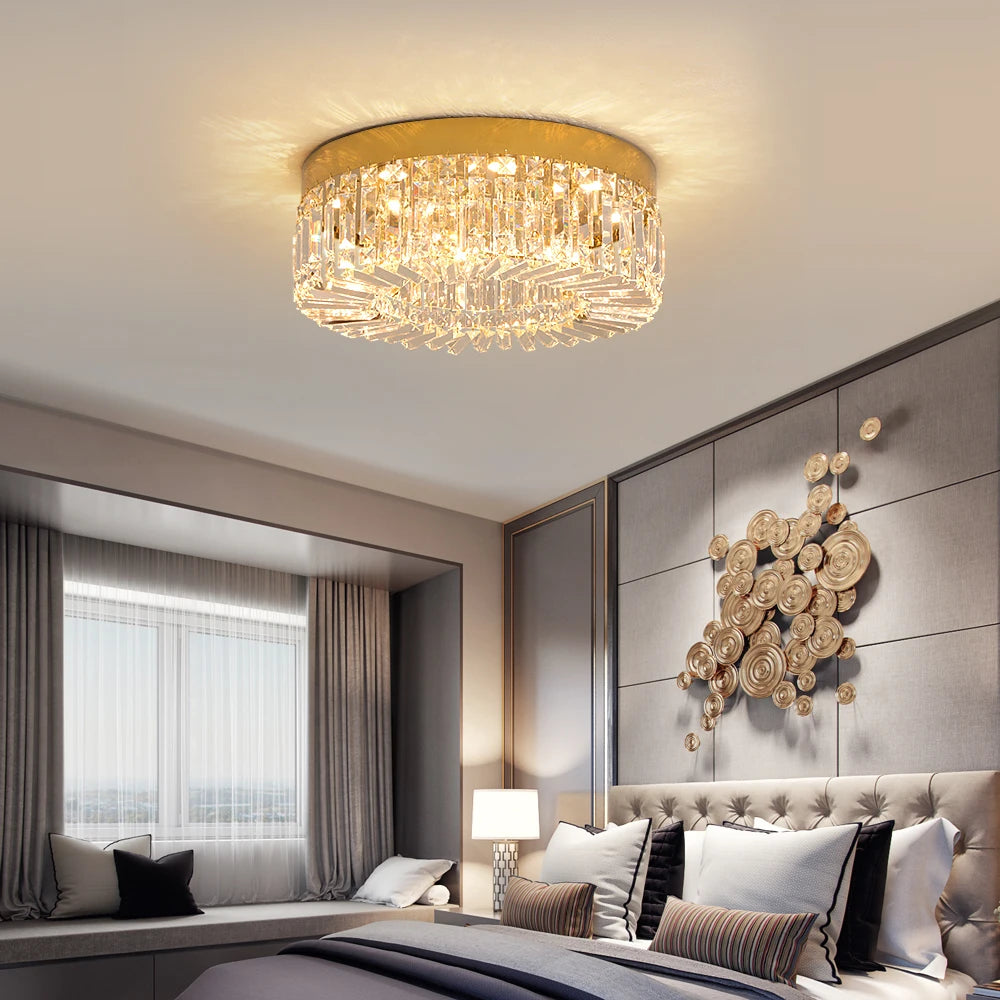 VETRULUS Crystal LED Ceiling Chandelier Light Fixture