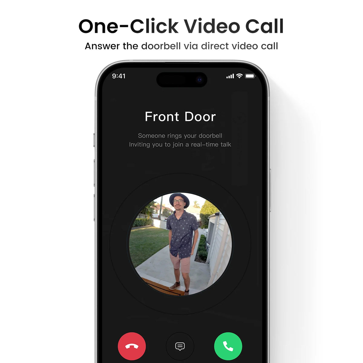 Dekco 3MP Wireless Video Doorbell With Human Detection And Alexa