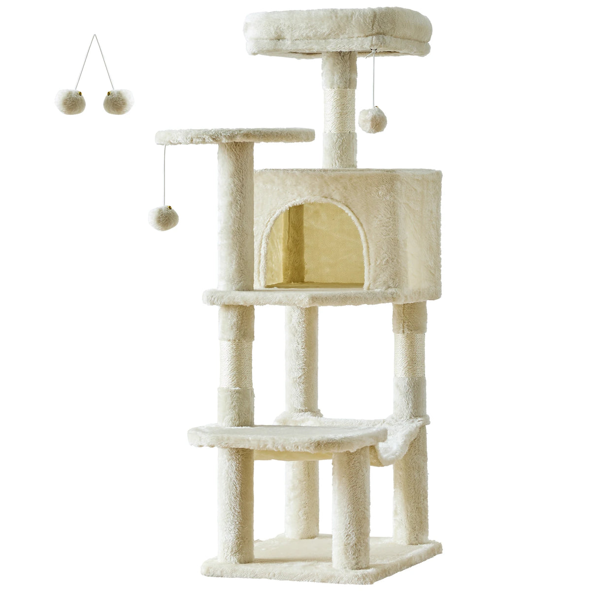JHK Multi-Level Cat Tree With Sisal Scratching Posts