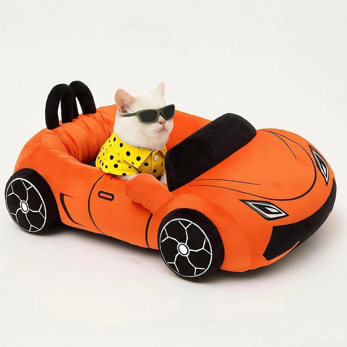 CWV Supercar Cat Bed with Soft Cozy Pillow