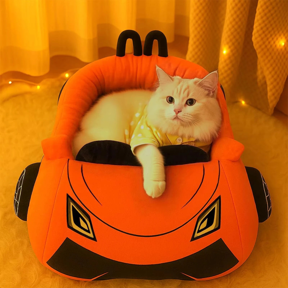 CWV Supercar Cat Bed with Soft Cozy Pillow