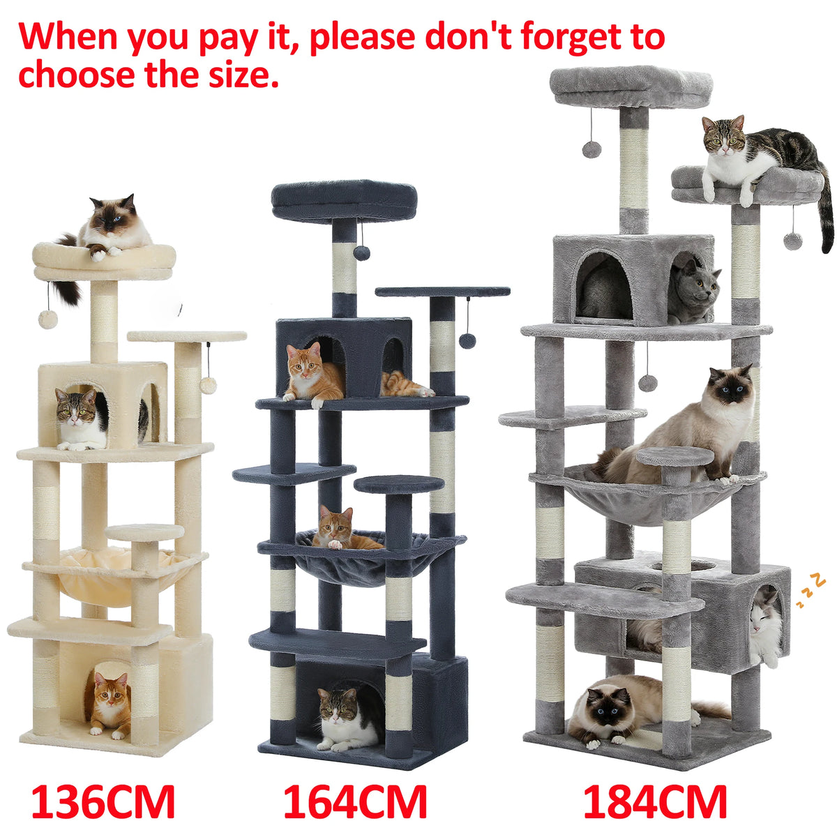 PAWZ Road Multilevel Cat Tree With Sisal Scratching Posts