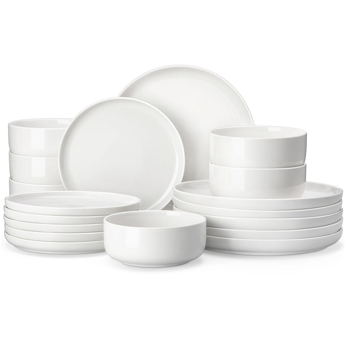 Malacasa Ceramic Porcelain Dinnerware Set