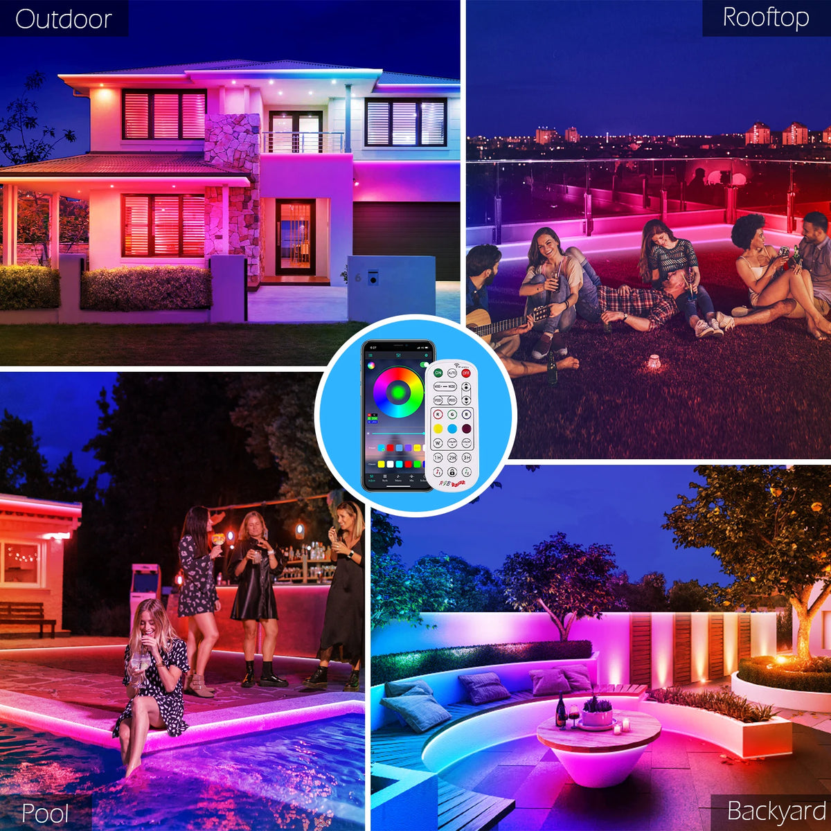 AILBTON Waterproof LED Strip Lights With App Control