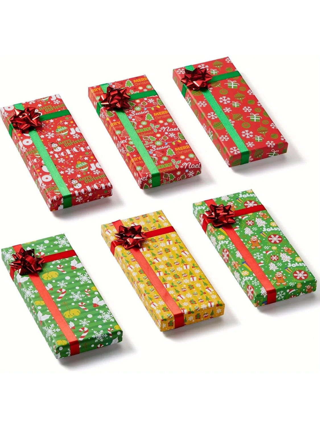 Joyfy Christmas Gift Card Boxes With Lids, 9 Pack